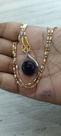 จี้หินอเมทิสแท้พร้อมสร้อยคอใส่อาบน้ำได้ รูปที่ 7