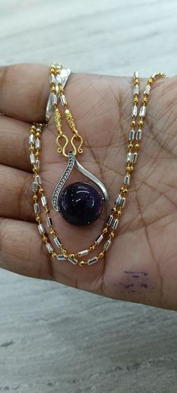 จี้หินอเมทิสแท้พร้อมสร้อยคอใส่อาบน้ำได้ รูปที่ 9