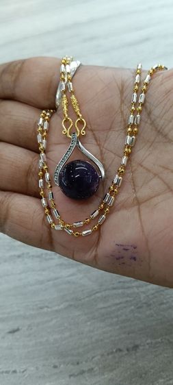 จี้หินอเมทิสแท้พร้อมสร้อยคอใส่อาบน้ำได้ รูปที่ 12