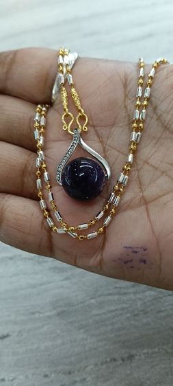 จี้หินอเมทิสแท้พร้อมสร้อยคอใส่อาบน้ำได้ รูปที่ 8