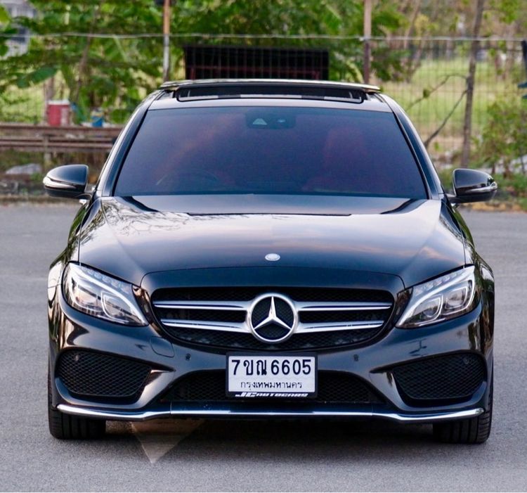 Mercedes-Benz C-Class 2017 C300 Sedan Hybrid (Diesel) ไม่ติดแก๊ส เกียร์อัตโนมัติ ดำ รูปที่ 2