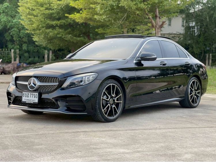 Mercedes-Benz C-Class 2020 C220 Sedan ดีเซล ไม่ติดแก๊ส เกียร์อัตโนมัติ ดำ รูปที่ 3
