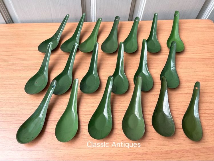 ช้อนเคลือบอีนาเมล เก่าโบราณสะสม