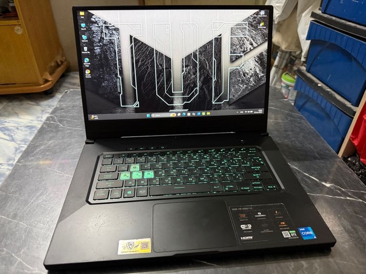 ขาย Note Book ASUS TUF DASH F15 FX516PE-HN004T I5-11300H Ram 8gb RTX 3050TI 4 GB GDDR6 512gb SSD M.2 สภาพสวยๆ เลยครับผม รูปที่ 3