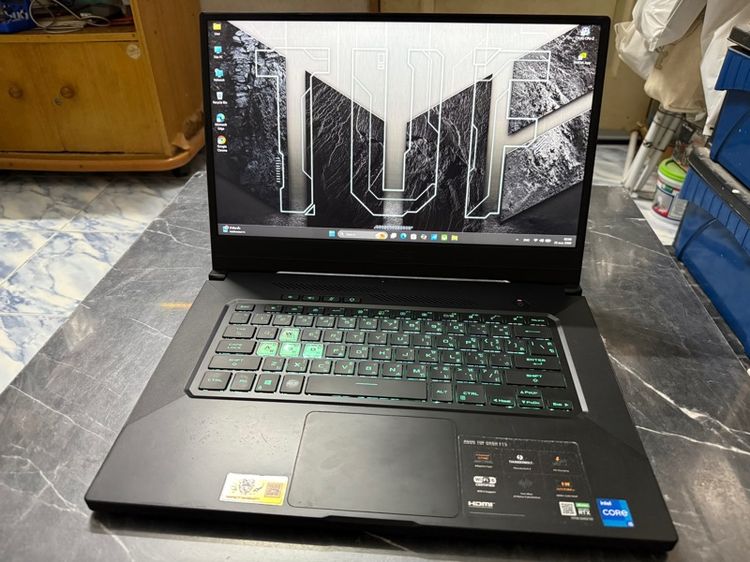 ขาย Note Book ASUS TUF DASH F15 FX516PE-HN004T I5-11300H Ram 8gb RTX 3050TI 4 GB GDDR6 512gb SSD M.2 สภาพสวยๆ เลยครับผม รูปที่ 4