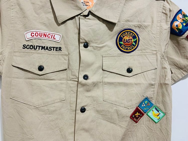 เสื้อ SCOUTMASTER 💯 size วัดจริงขนาด อก 19 ยาว 25 นิ้ว สภาพใหม่มาก อาร์มสวย ดีเทลสวย หายากน่าสะสมครับ รูปที่ 2