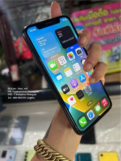 IPhone X 256GB TH ใช้งานปกติ ได้ทุกซิม รีเซ็ตได้ เบต้าแบต100 รูปที่ 7