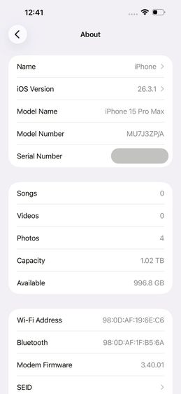 ✨iPhone 15 Pro Max 1 TB 🎉 รหัสสินค้า PH308 🎉 รูปที่ 9