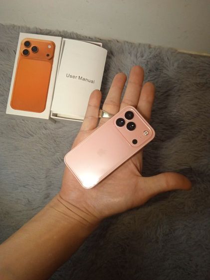 iPhone17สีชมพูจิ๋วมากมีเคสใสให้ รูปที่ 6