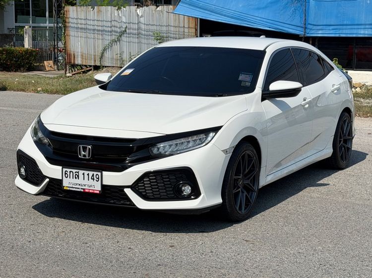 Honda Civic 2017 1.5 Turbo Sedan เบนซิน ไม่ติดแก๊ส เกียร์ธรรมดา ขาว