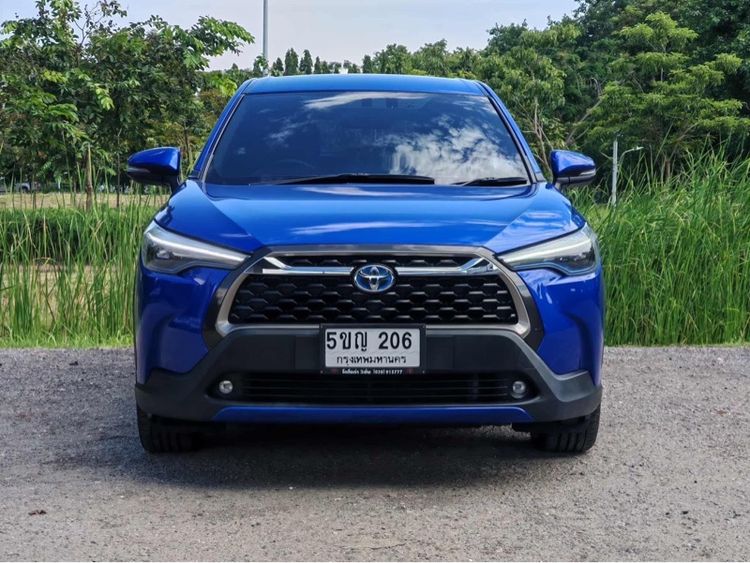 Toyota Corolla Cross 2021 1.8 Hybrid Premium Utility-car ปลั๊กอินไฮบริด (PHEV) ไม่ติดแก๊ส เกียร์อัตโนมัติ น้ำเงิน รูปที่ 3