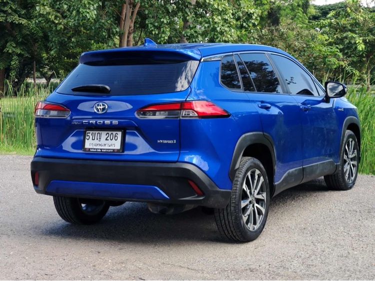 Toyota Corolla Cross 2021 1.8 Hybrid Premium Utility-car ปลั๊กอินไฮบริด (PHEV) ไม่ติดแก๊ส เกียร์อัตโนมัติ น้ำเงิน รูปที่ 4