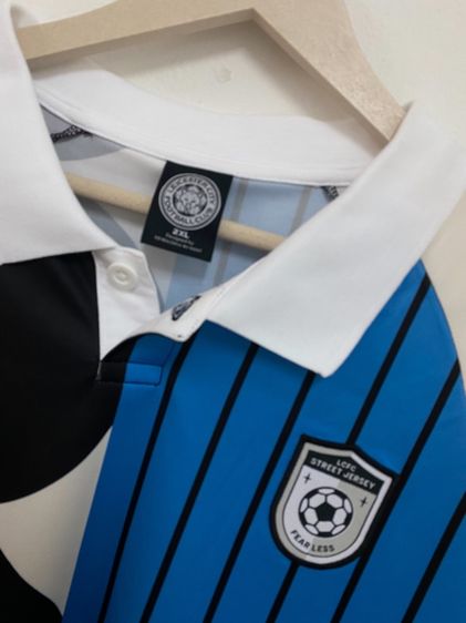 เสื้อ LEICESTER CITY FOOTBALL CLUB Street Jersey Drop 2 size 2XL อก46- สี Ivory Blue รูปที่ 3