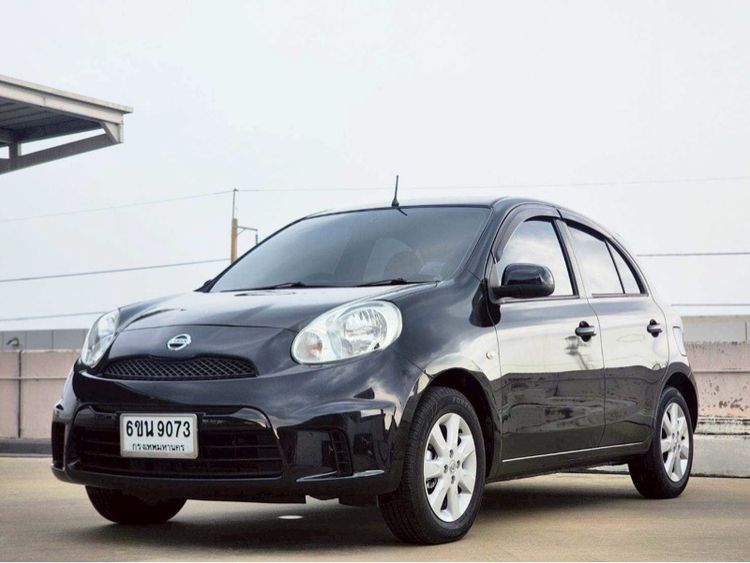 Nissan March 2013 1.2 VL Sedan เบนซิน ไม่ติดแก๊ส เกียร์อัตโนมัติ ดำ รูปที่ 2
