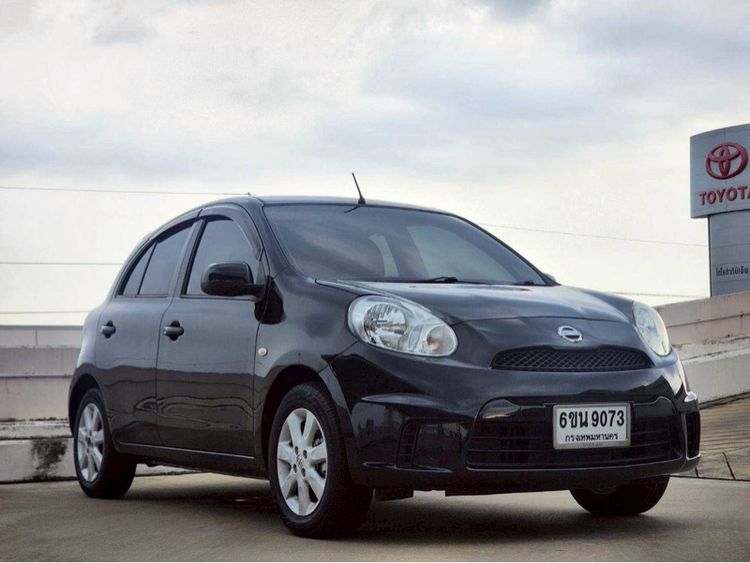 Nissan March 2013 1.2 VL Sedan เบนซิน ไม่ติดแก๊ส เกียร์อัตโนมัติ ดำ รูปที่ 4