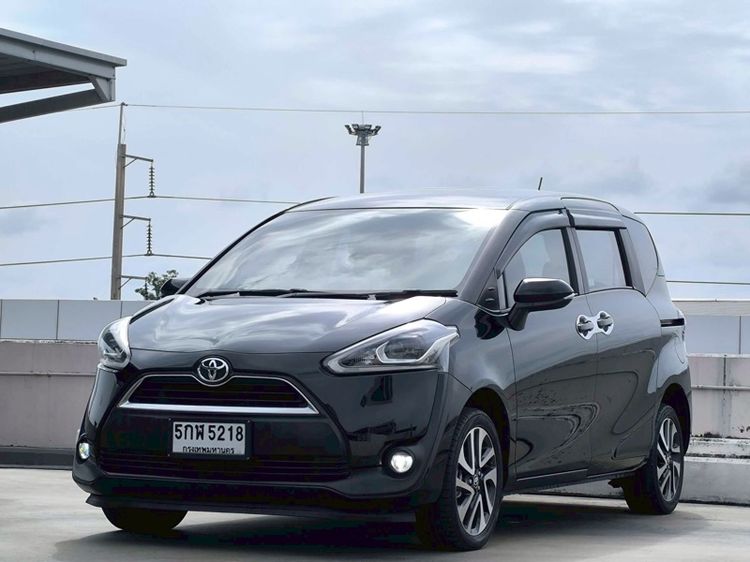 Toyota Sienta 2016 1.5 V Van เบนซิน ไม่ติดแก๊ส เกียร์อัตโนมัติ ดำ รูปที่ 3