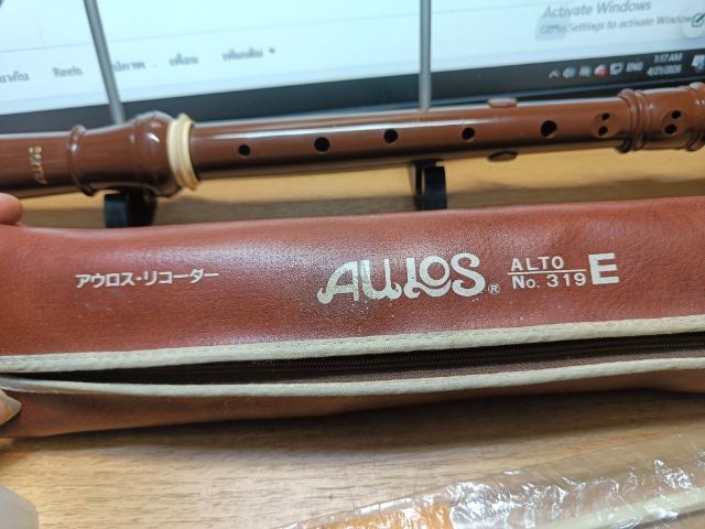 ขลุ่ยรีคอร์เดอร์ AULOS เสียงกลางสูง Made in Japan
 รูปที่ 11