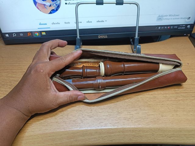 ขลุ่ยรีคอร์เดอร์ AULOS เสียงกลางสูง Made in Japan
 รูปที่ 7