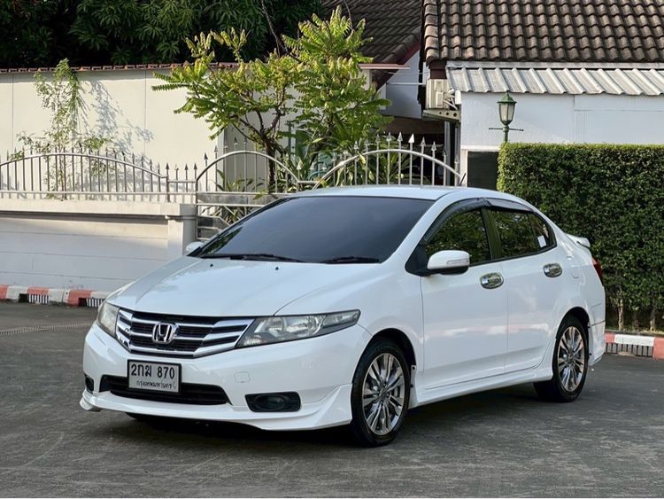 Honda City 2013 1.5 Sv i-VTEC Sedan เบนซิน ไม่ติดแก๊ส เกียร์อัตโนมัติ ขาว รูปที่ 2
