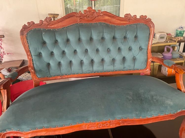 โซฟาหลุยส์ไม้สักมือสองสภาพดี รูปที่ 7