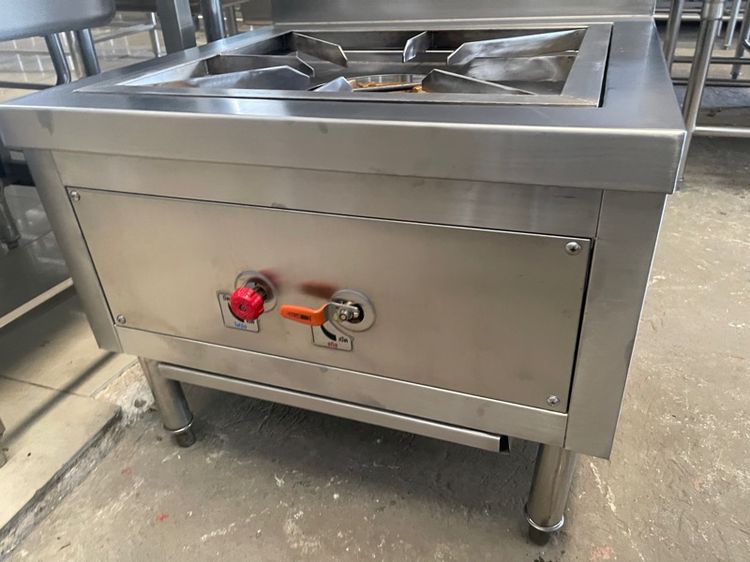 เตาซุปสแตนเลสมือสองสภาพดีพร้อมใช้งานหัวเตาเคบีแปด รูปที่ 2