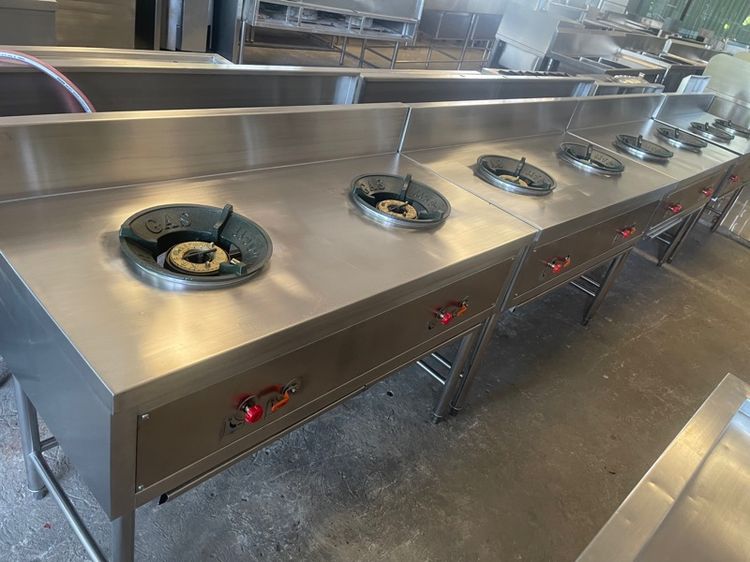 เตาไทยสองหัวมือสองสภาพดีเลทหนาพร้อมใช้งานใช้งาน