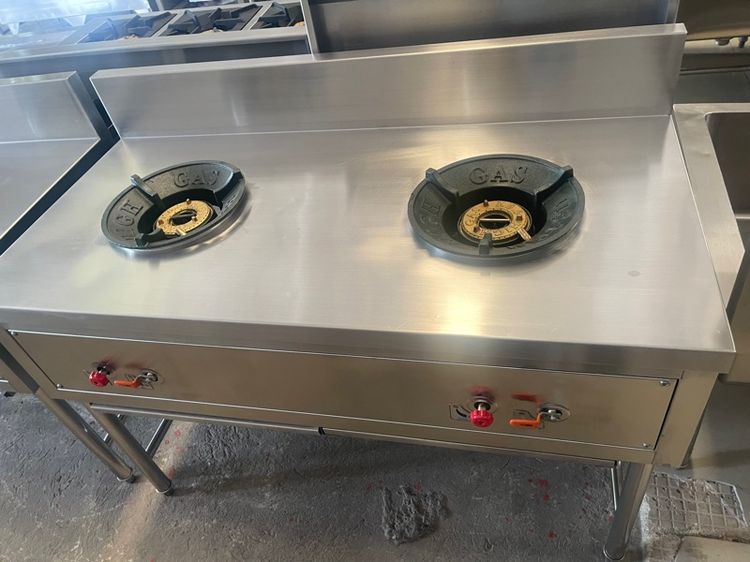 เตาไทยสองหัวมือสองสภาพดีเลทหนาพร้อมใช้งานใช้งาน รูปที่ 6