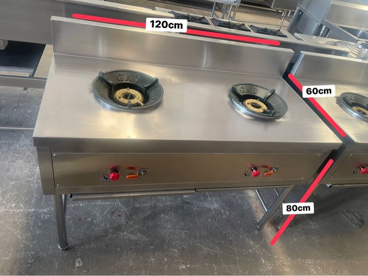 เตาไทยสองหัวมือสองสภาพดีเลทหนาพร้อมใช้งานใช้งาน รูปที่ 9