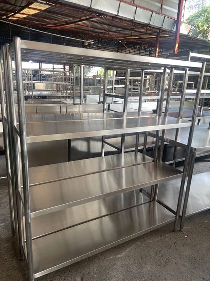 ชั้นวางของสแตนเลสแท้งานหนาเกรด 304 มือสองเหมือนใหม่ รูปที่ 5