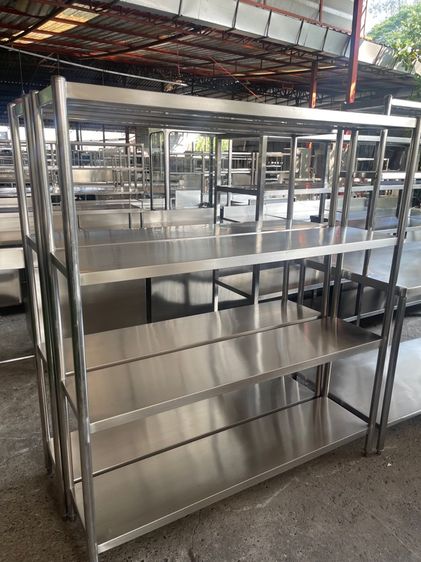 ชั้นวางของสแตนเลสแท้งานหนาเกรด 304 มือสองเหมือนใหม่ รูปที่ 4