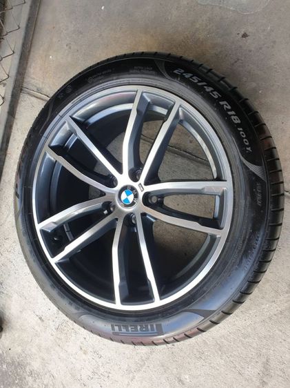 เศษล้อแท้ BMW 5รู112 ขอบ18 กว้าง 8 ET 30 สภาพสวยๆ พร้อมยางอะไหล่ป้ายแดง เป็นยางRunFlat Pirelli ใส่รถรุ่นไหนสอบถามได้ครับ พร้อมเปลี่ยน ถ่วงล้ รูปที่ 2