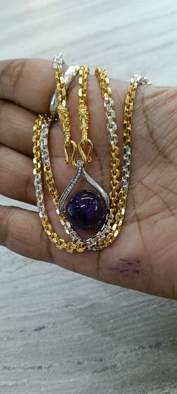 จี้หินอเมทิสแท้พร้อมสร้อยใส่อาบน้ำได้ รูปที่ 18