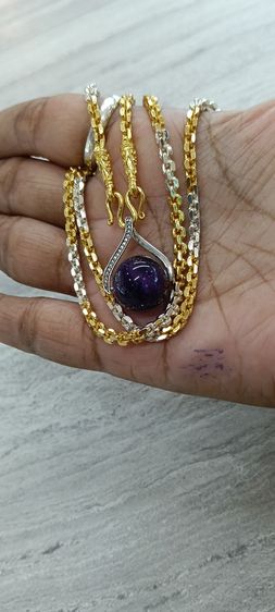 จี้หินอเมทิสแท้พร้อมสร้อยใส่อาบน้ำได้ รูปที่ 7