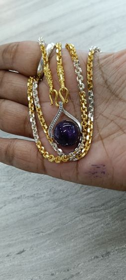 จี้หินอเมทิสแท้พร้อมสร้อยใส่อาบน้ำได้ รูปที่ 6