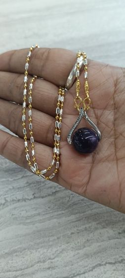 จี้หินอเมทิสแท้พร้อมสร้อยใส่อาบน้ำได้ รูปที่ 11