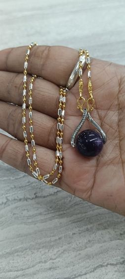 จี้หินอเมทิสแท้พร้อมสร้อยใส่อาบน้ำได้ รูปที่ 10