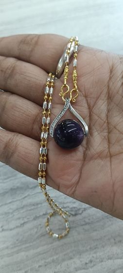 จี้หินอเมทิสแท้พร้อมสร้อยใส่อาบน้ำได้ รูปที่ 12