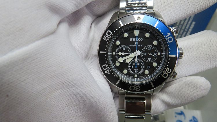 Seiko Prospex chronograph Diver’s200M  Solar Powered   รุ่น SSC781P1  BATMAN รูปที่ 6