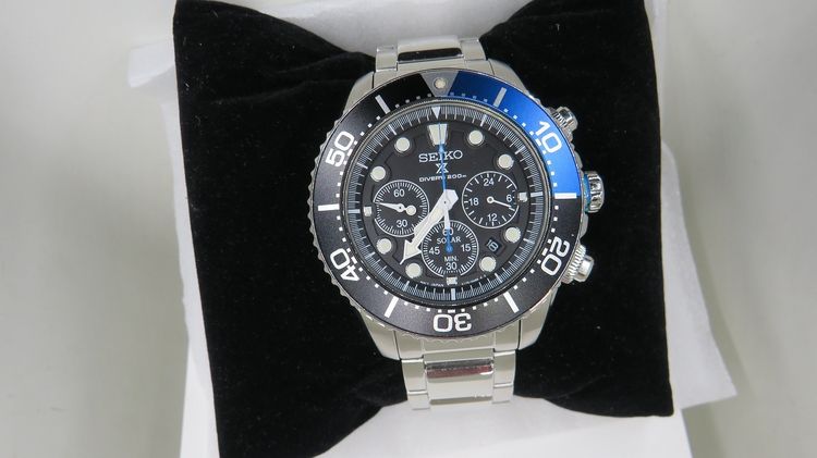 Seiko Prospex chronograph Diver’s200M  Solar Powered   รุ่น SSC781P1  BATMAN รูปที่ 2