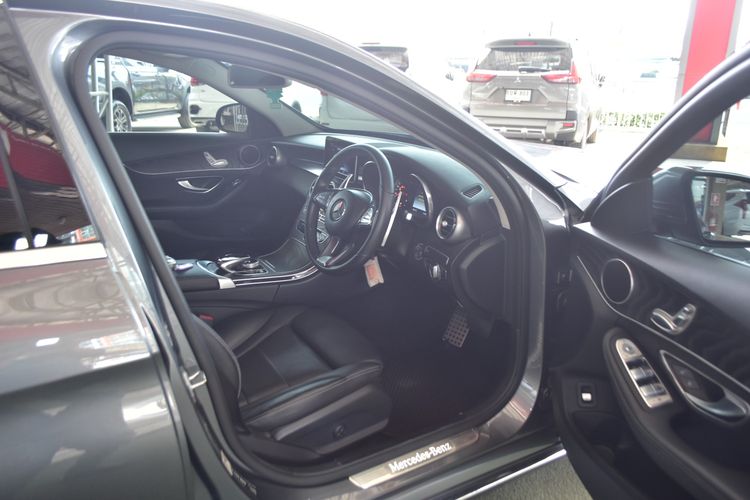 Mercedes-Benz C-Class 2019 C350 Sedan ปลั๊กอินไฮบริด (PHEV) ไม่ติดแก๊ส เกียร์อัตโนมัติ เทา รูปที่ 4