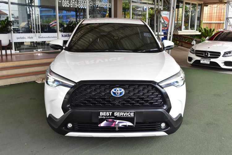 Toyota Corolla Cross 2022 1.8 Hybrid Smart Utility-car ไฮบริด ไม่ติดแก๊ส เกียร์อัตโนมัติ ขาว รูปที่ 2