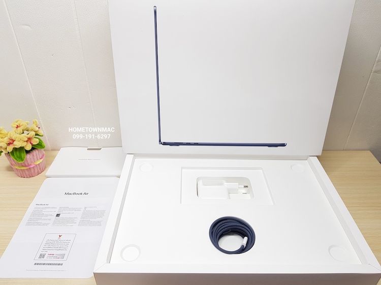 MacbookAir (Retina15", 2025) M4 10-Core CPU 10-Core GPU SSD 512Gb Ram 24Gb Midnight สวย ครบกล่อง มีAppleCarePlus รูปที่ 2