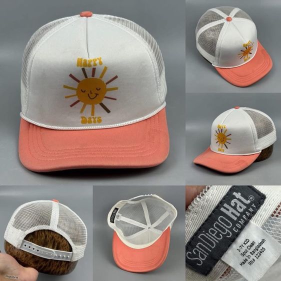 หมวกและหมวกแก๊ป หมวก Sandiego Hat แท้ 💯 สภาพดีมาก ลายสวย ทรงสวย ดีเทลสวย หายากน่าสะสมครับ