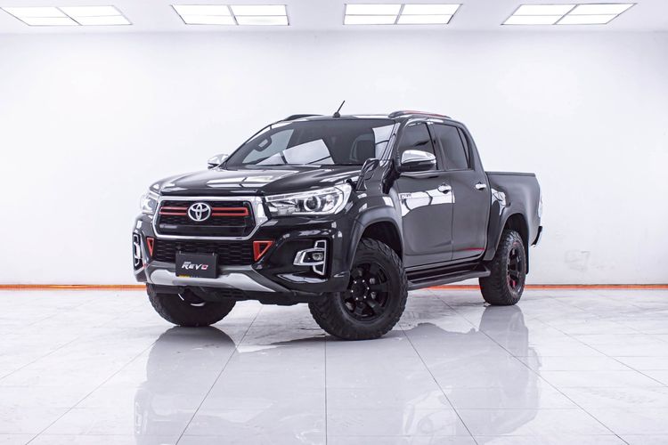 Toyota Hilux Revo 2018 2.4 Prerunner E Plus Pickup ดีเซล ไม่ติดแก๊ส เกียร์ธรรมดา ดำ