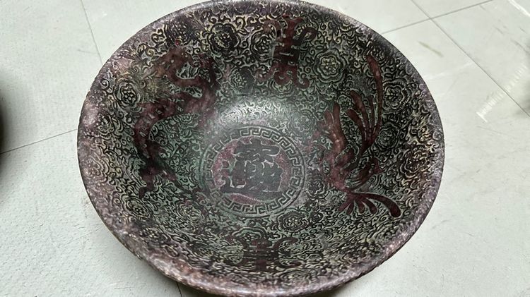  ชามจีนหยกเขียวโบราณ (Ancient Green Jade Chinese Rice Bowl) รูปที่ 2