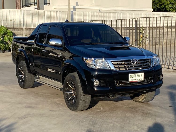 Toyota Hilux Vigo Champ 2013 Smart Cab 3.0 G Prerunner Pickup ดีเซล ไม่ติดแก๊ส เกียร์ธรรมดา ดำ รูปที่ 2