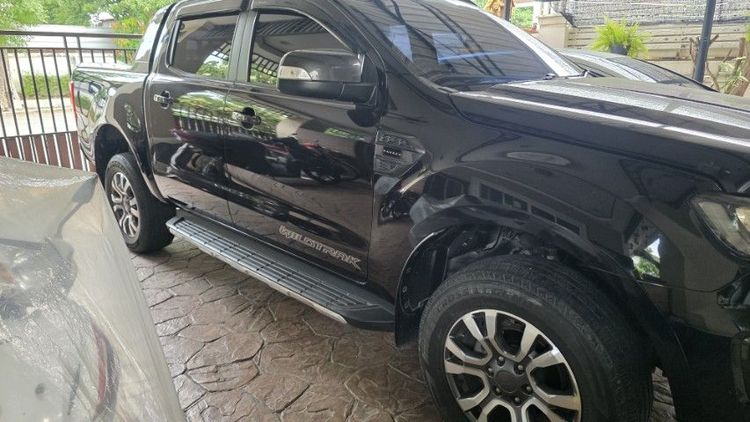 Ford Ranger 2019 2.0 Hi-Rider Wildtrak Pickup ดีเซล ไม่ติดแก๊ส เกียร์อัตโนมัติ ดำ รูปที่ 3