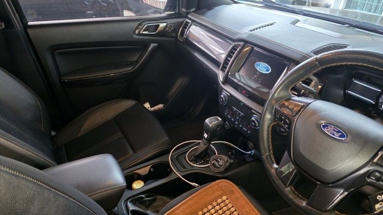 Ford Ranger 2019 2.0 Hi-Rider Wildtrak Pickup ดีเซล ไม่ติดแก๊ส เกียร์อัตโนมัติ ดำ รูปที่ 4