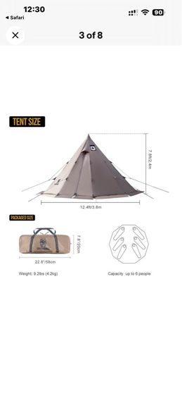 OneTigris Rock Fortress Hot Tent รูปที่ 2