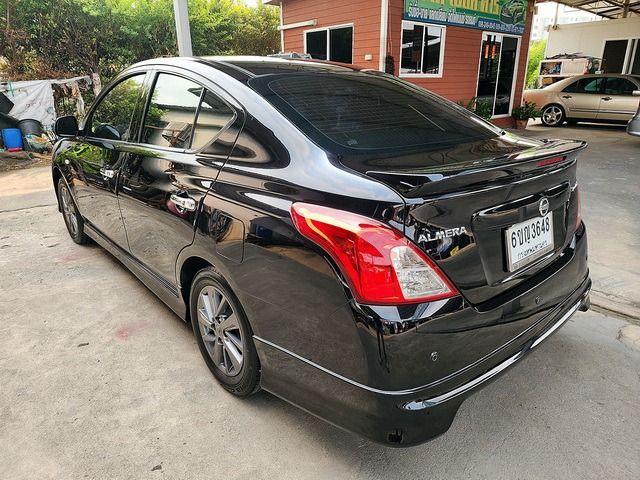 Nissan Almera 2016 1.2 VL Sportech Sedan เบนซิน ไม่ติดแก๊ส เกียร์อัตโนมัติ ดำ รูปที่ 2